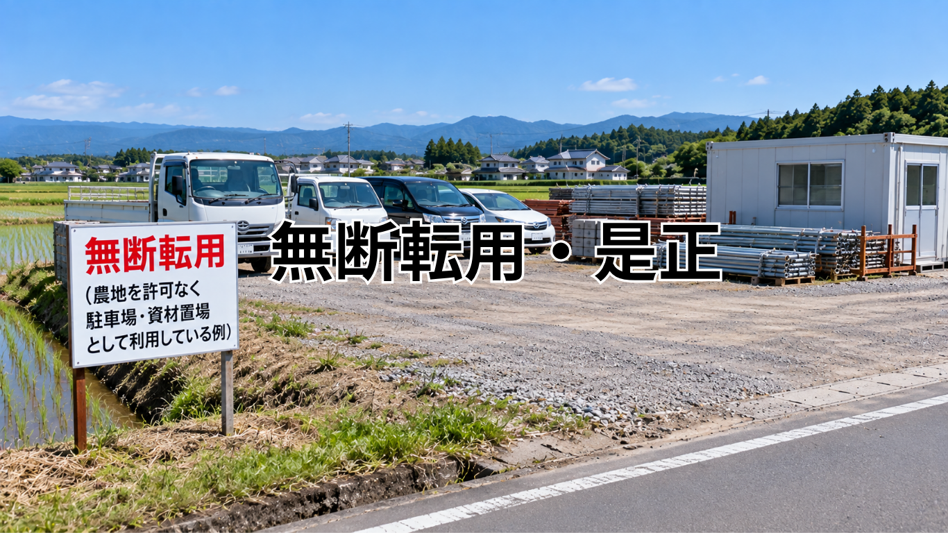 農地の一時転用 (1)