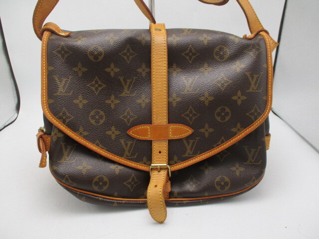ブランド品 ルイヴィトン ショルダーバッグ ソミュール