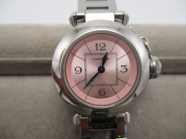 レディース腕時計 カルティエ パシャ 2973 ピンク文字盤