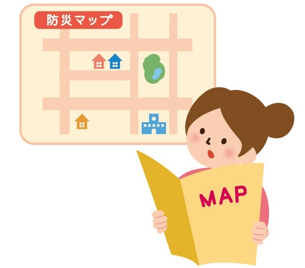役）　防災マップ