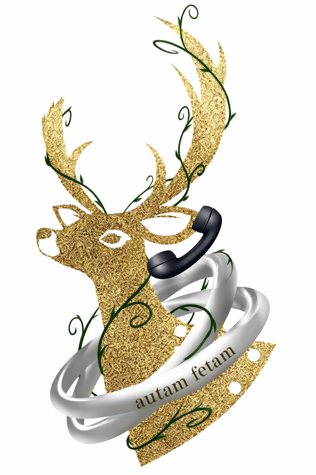 オータムフェータムのロゴと電話マーク