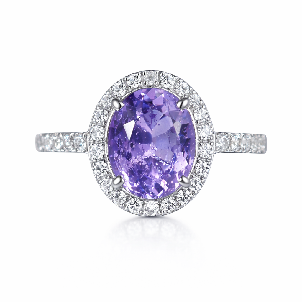 パープルサファイアのリング