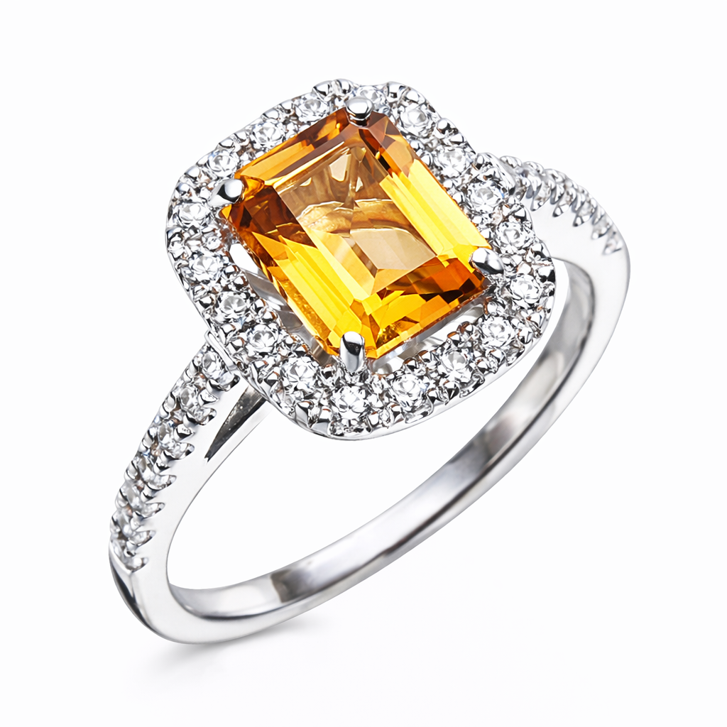 シトリンの指輪