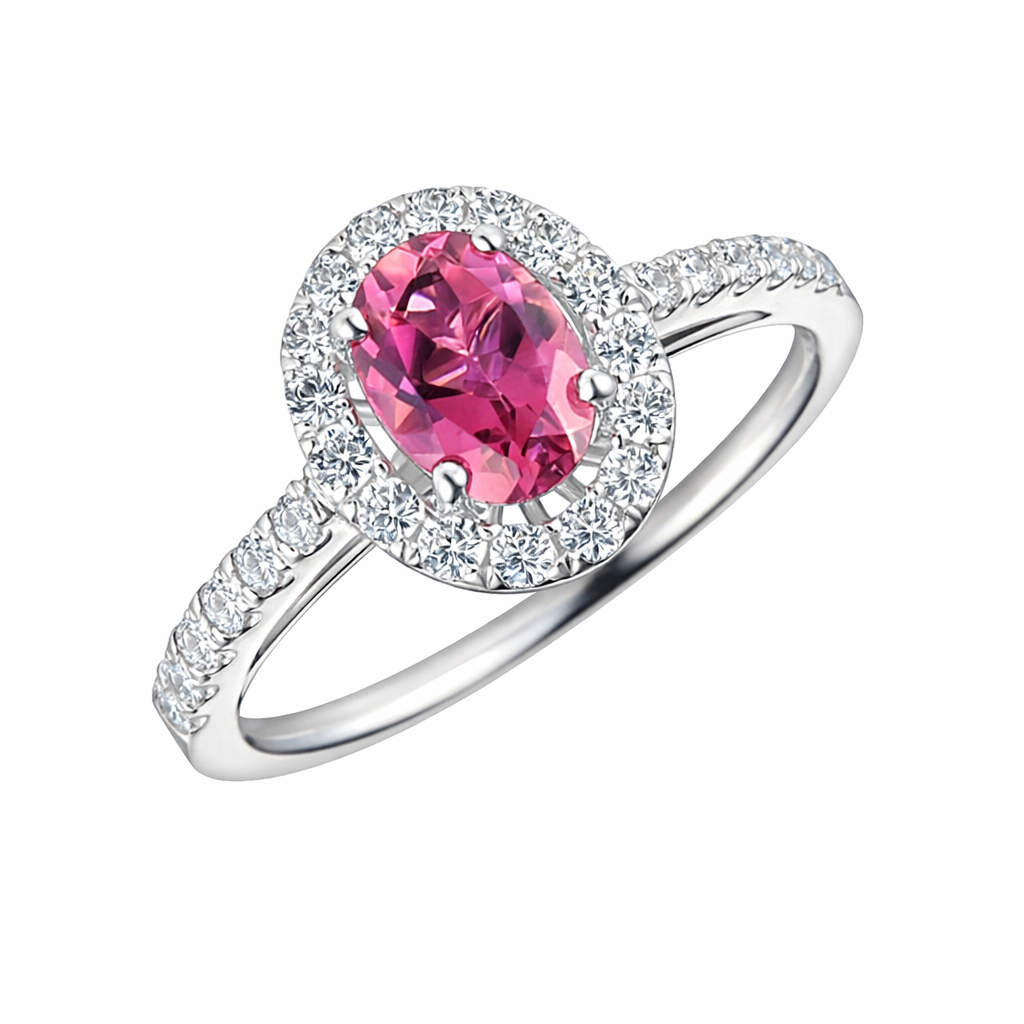 ピンクサトパーズのリング