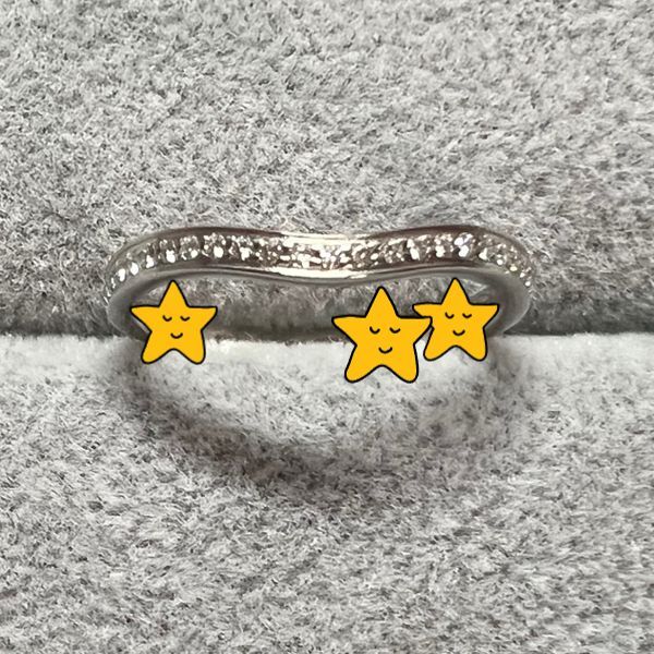 ハーフエタニティバレリーナリング修理前