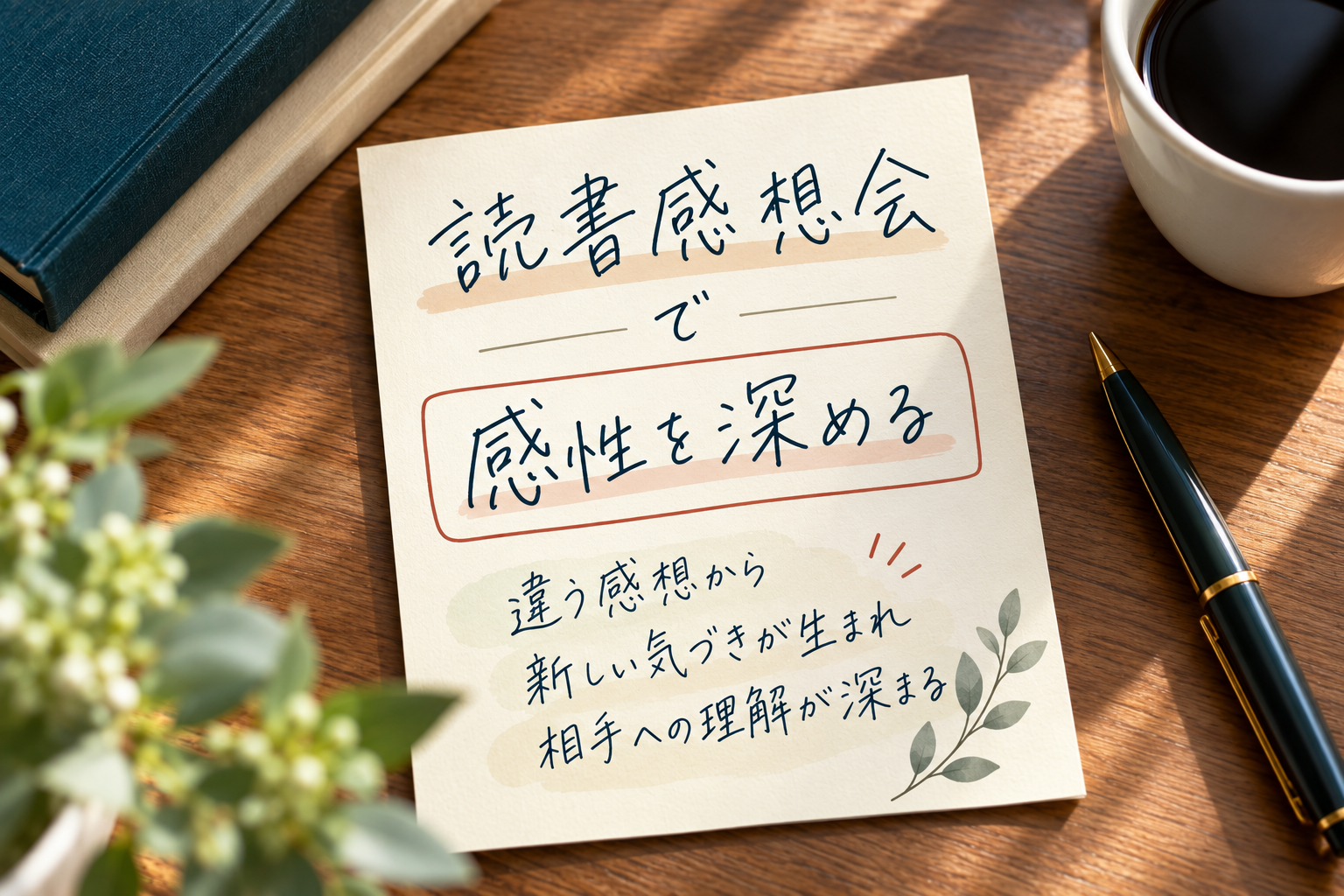 読書感想会、感性を深めるひととき