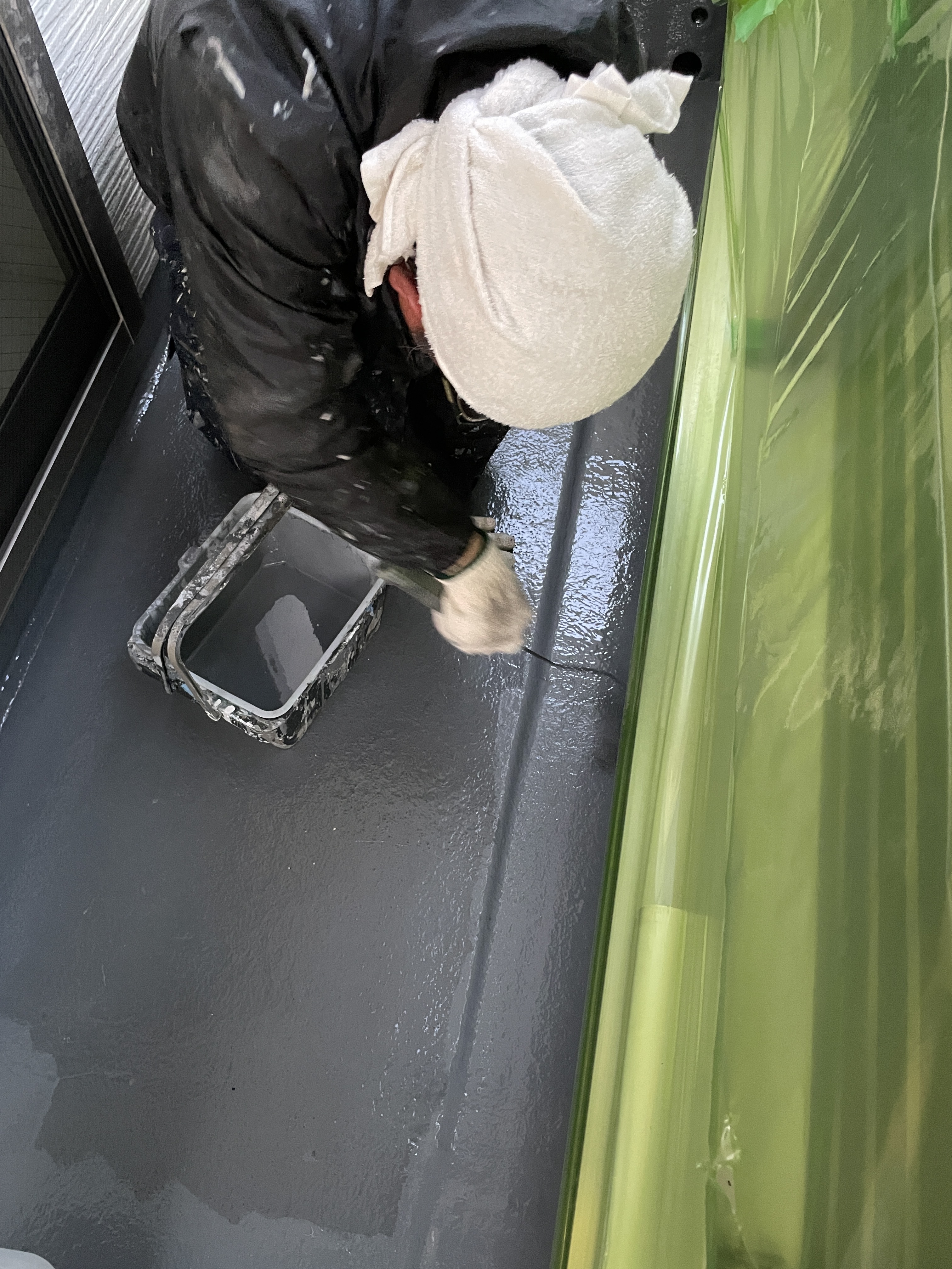 ベランダ床ウレアックスHG塗布 (5)