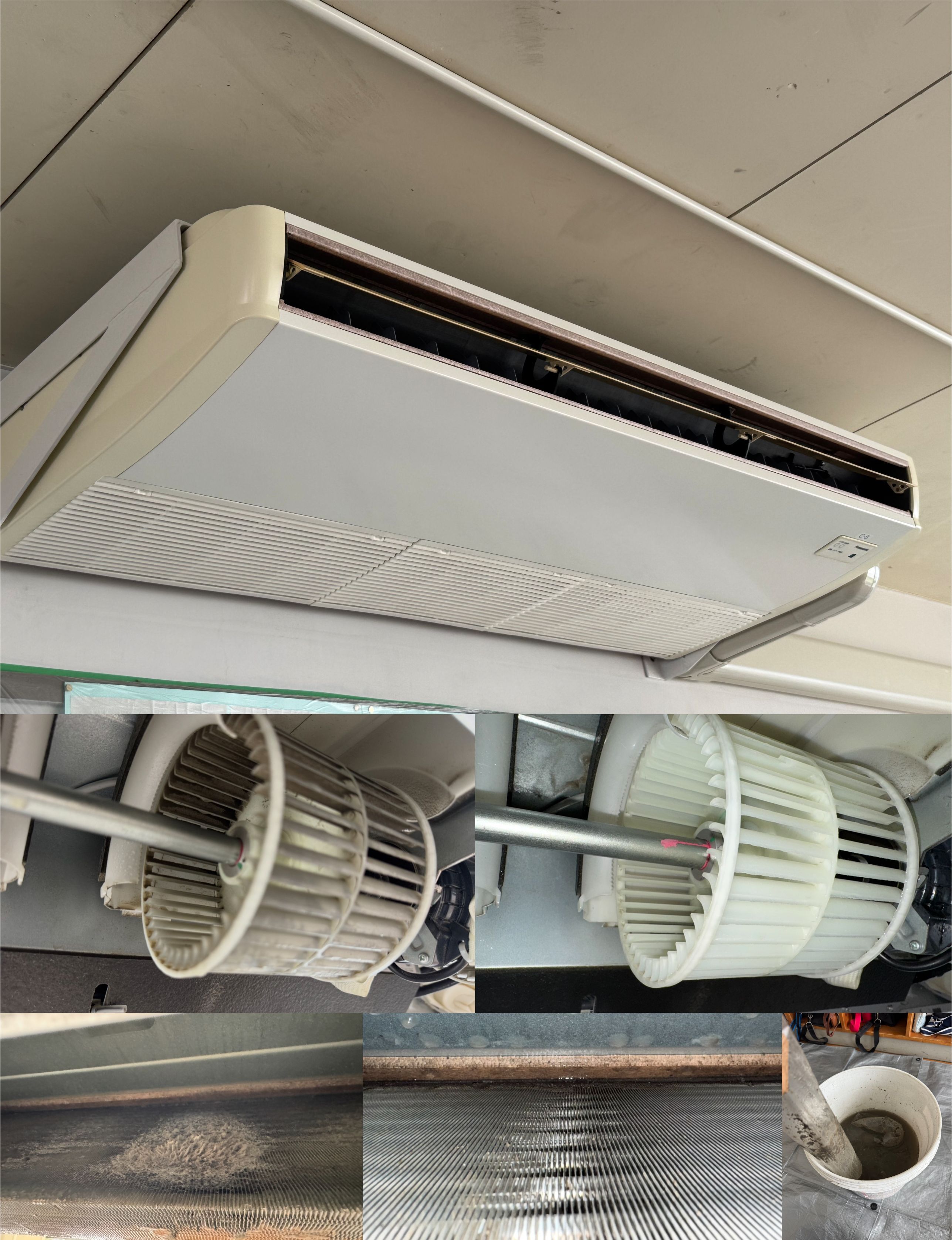 学校教室エアコン清掃