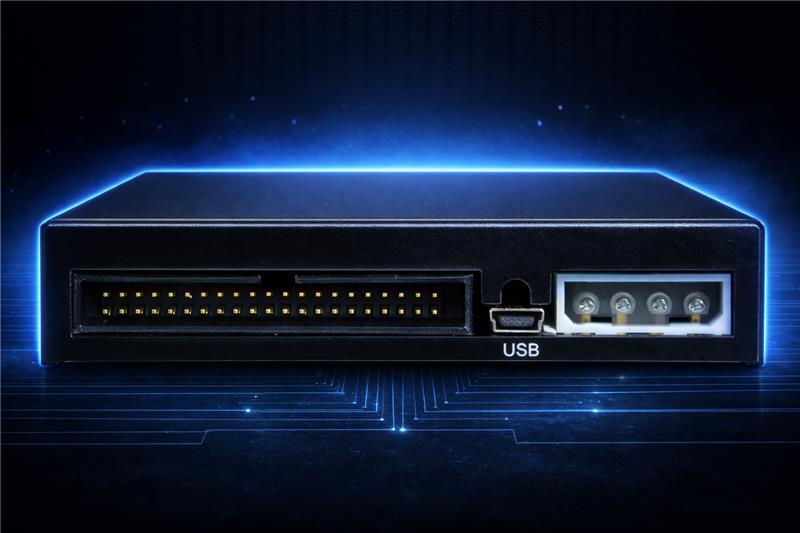 生成された画像：未来的なデバイスの背面