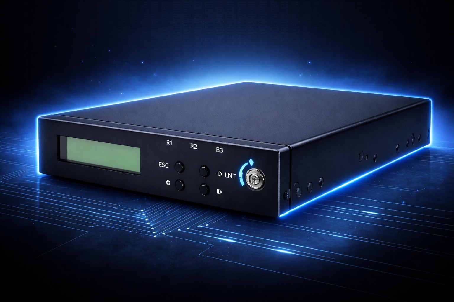 生成された画像：未来的な電子機器