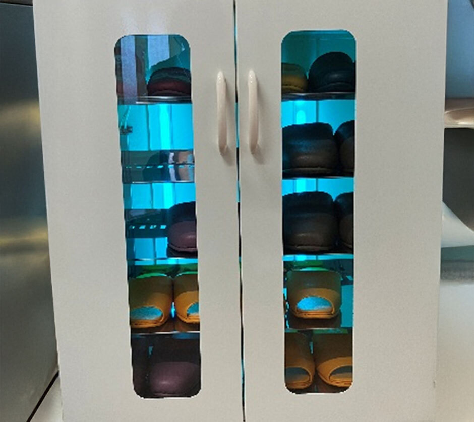 スリッパ殺菌ディスペンサー