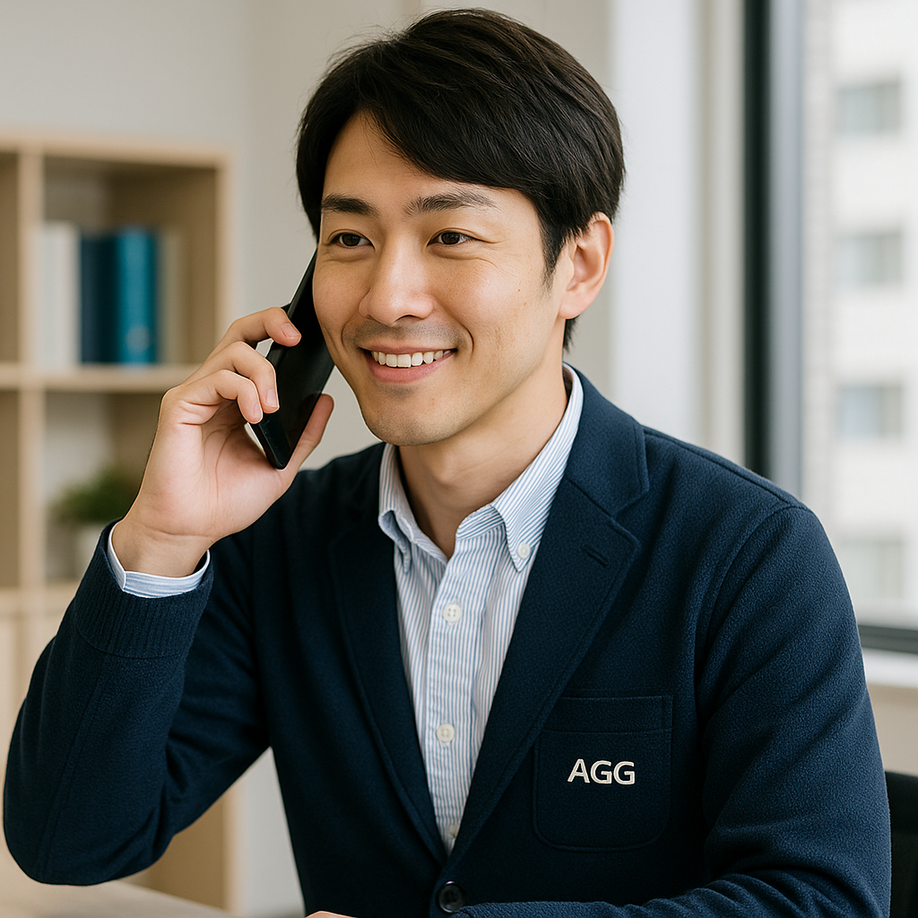 ①キャッチ(顧客に架電している営業担当)