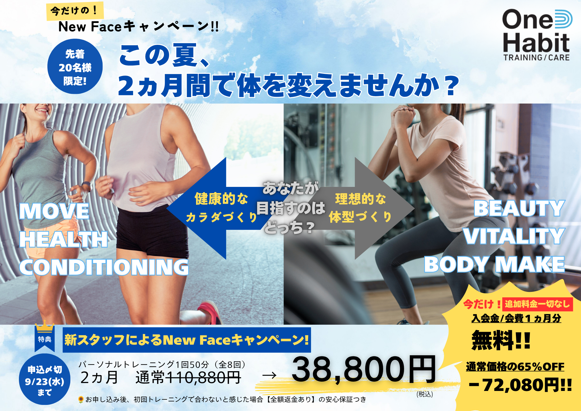 NewFaceキャンペーン(夏)表