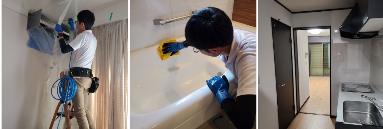 さいたま市で対応しているハウスクリーニングの作業風景