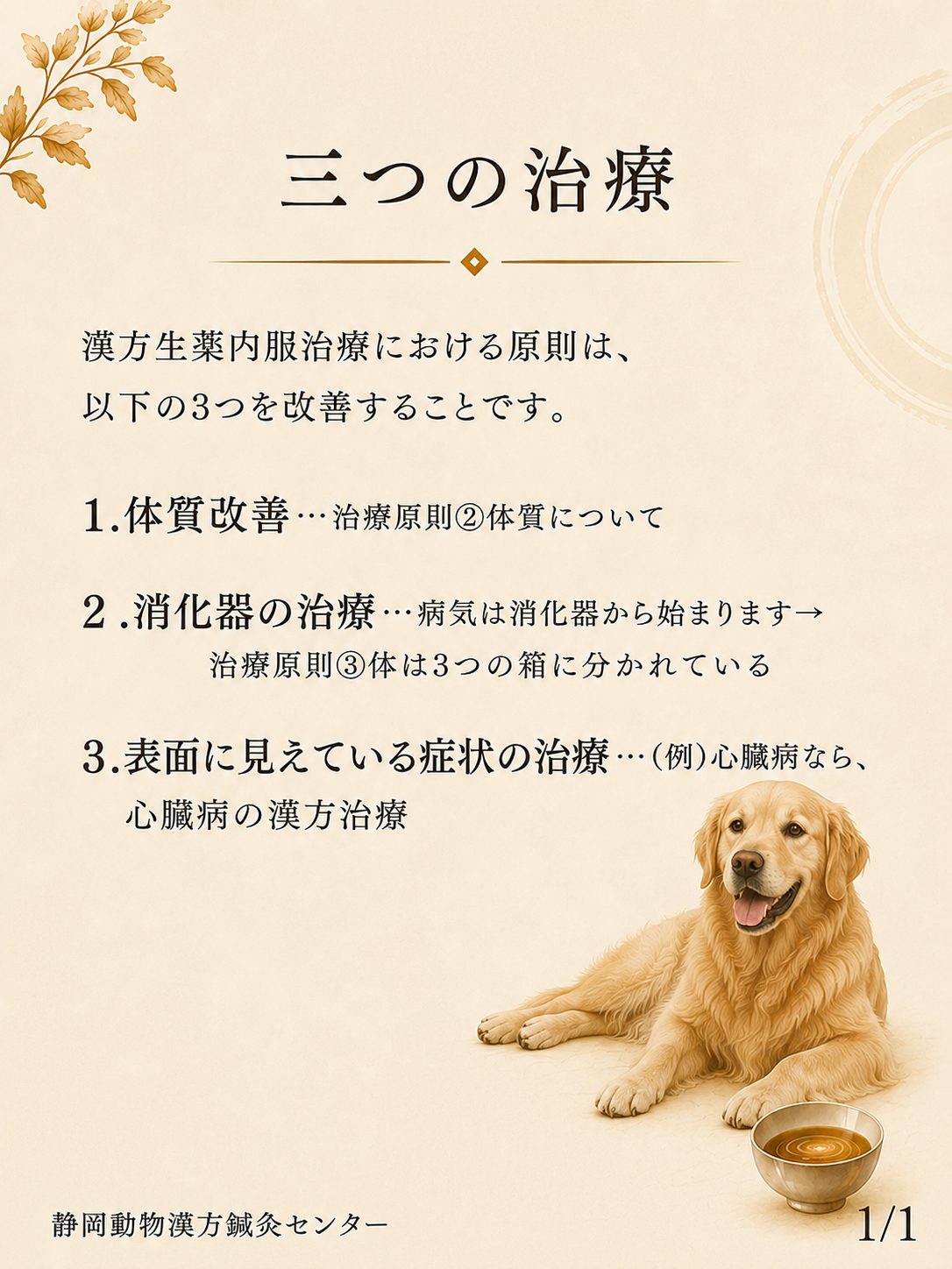 三つの治療ホームページ