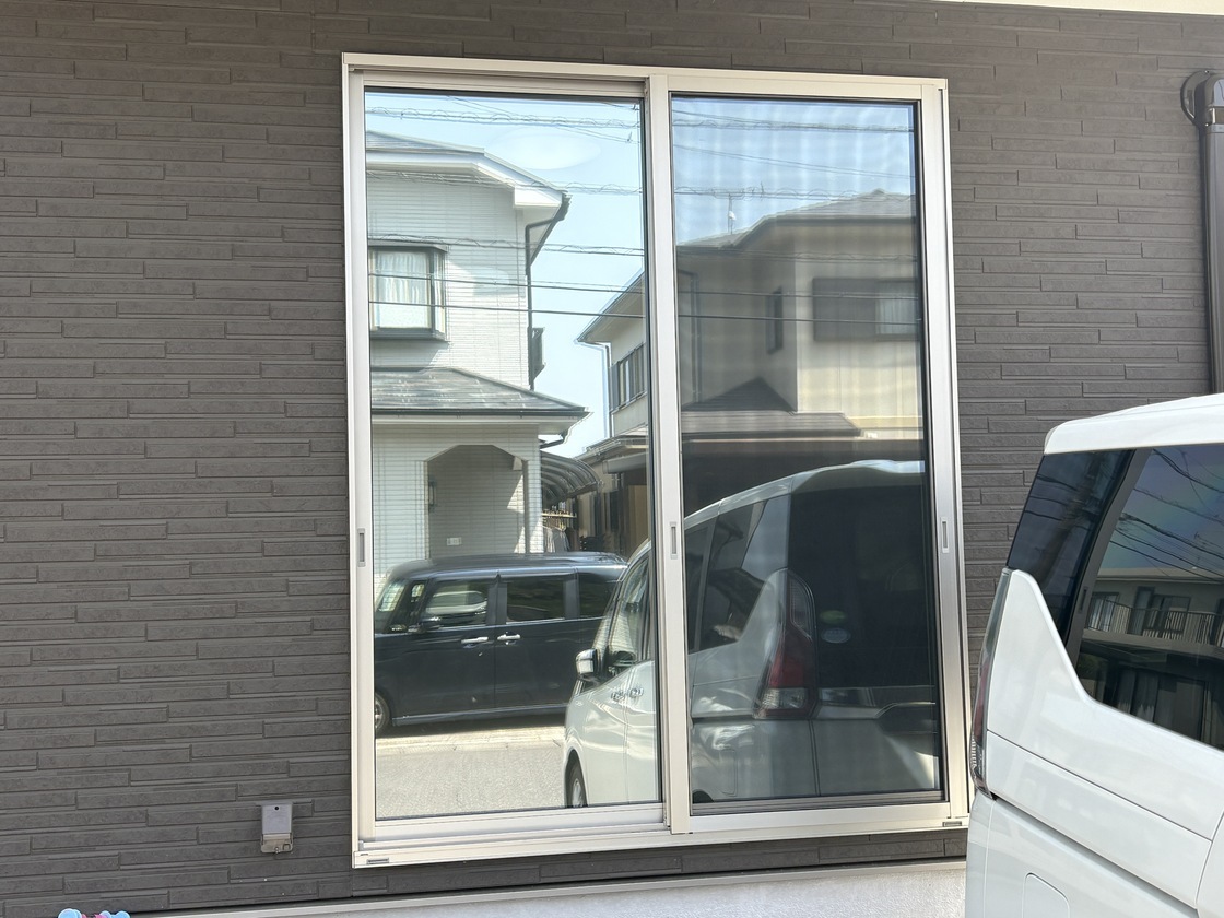 鹿児島市明和２丁目　Y様邸　ミラー系遮熱フィルム施工