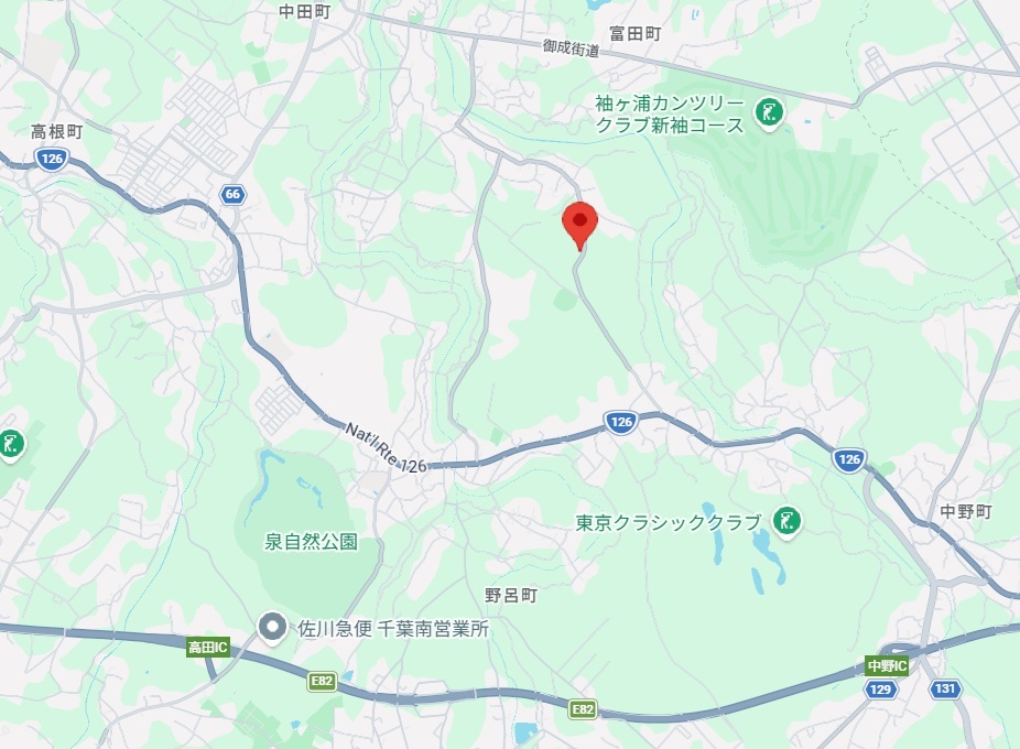 古泉町倉庫地図