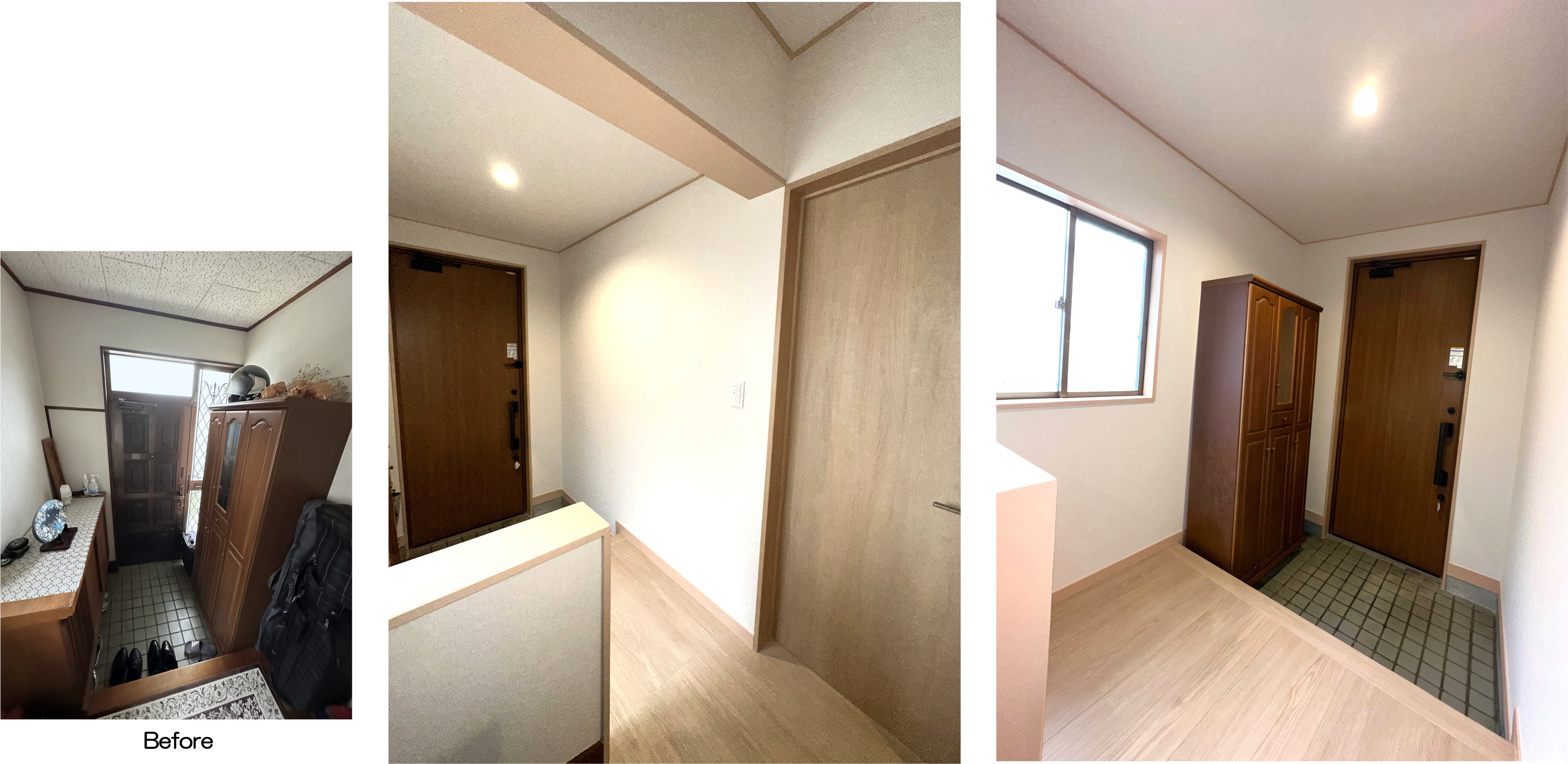 玄関_BeforeAfter_3つ