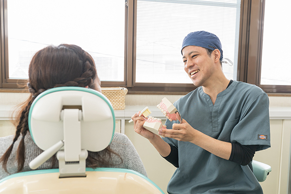 治療の前に丁寧に説明します